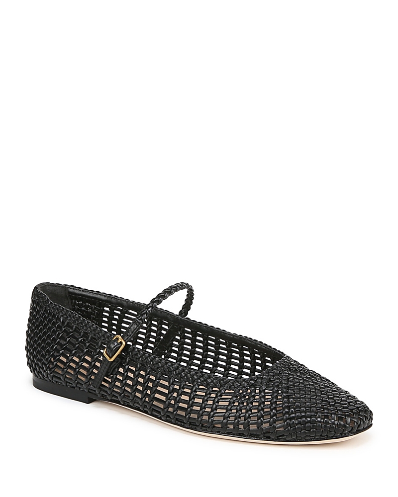 Veronica Beard Ellie Woven Flat In Black