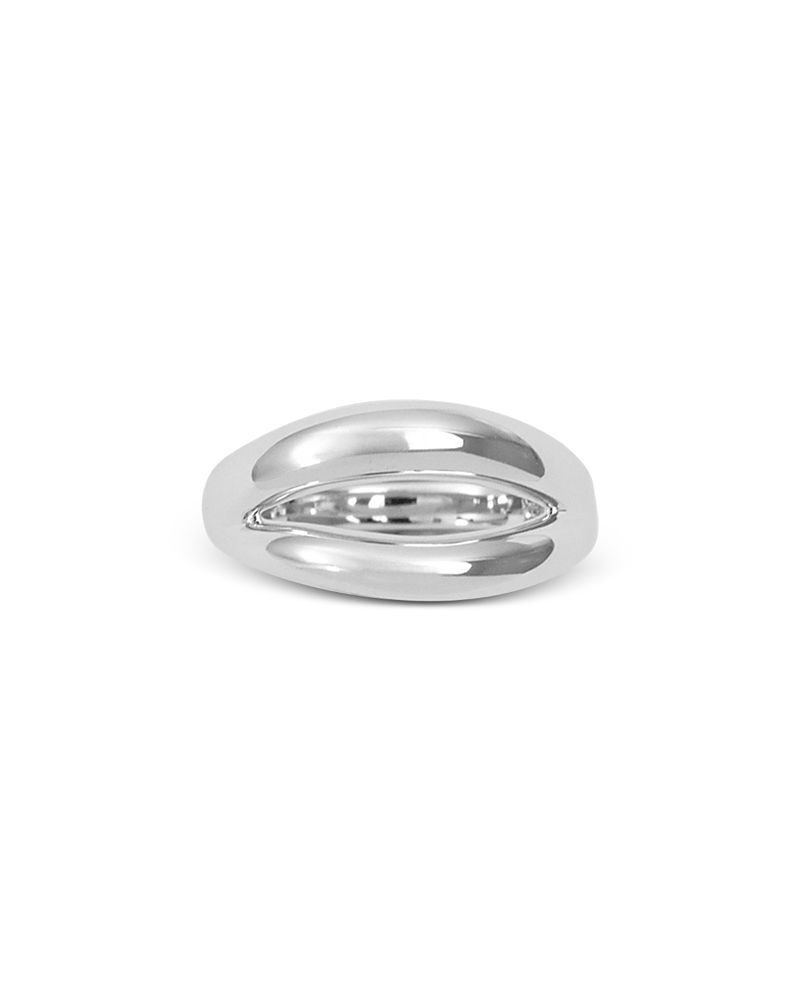 Nina Gordon Via Polished Ring In Silver