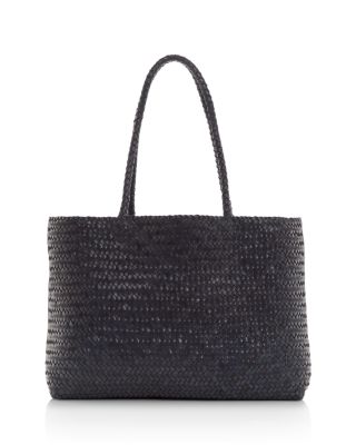 Transport E/W Woven Leather Tote