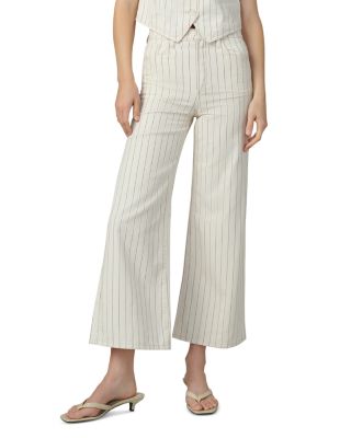Joe's Jeans - The Mia Wide Leg Ankle Jeans in Natural Stripe