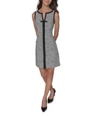 Split Neck Sleeveless Dress