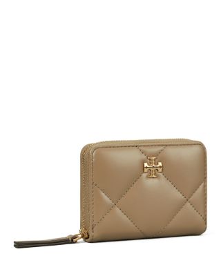 Tory Burch■Kira Charm Diamond Quilt Small Zip Around Wallet Small Kira Diamond Quilt Zip-Around Wallet: Women's Designer