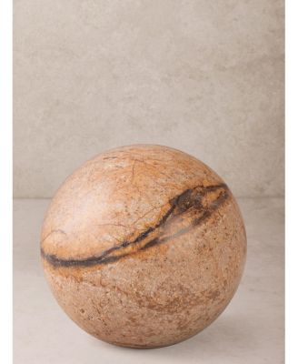 Forest Brown Marble Sphere Object