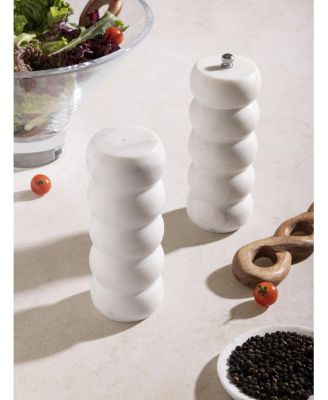 Quinto Marble Salt &amp; Pepper Set - Large