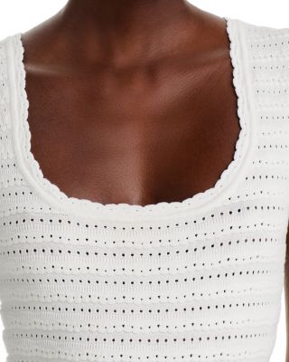 Leigh Open Knit Midi Dress