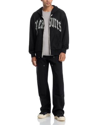 Regular Fit Twitch Knit Logo Zip Hoodie
