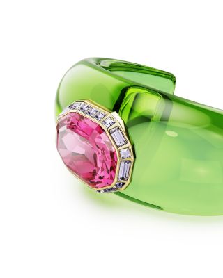 Multicolor Crystal Cuff Bracelets, Set of 2