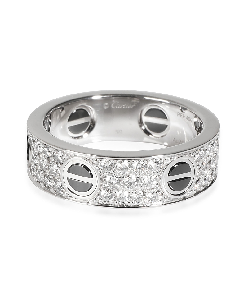 Pre-owned Pre-owned Cartier Cartier Love 18k White Gold Ring