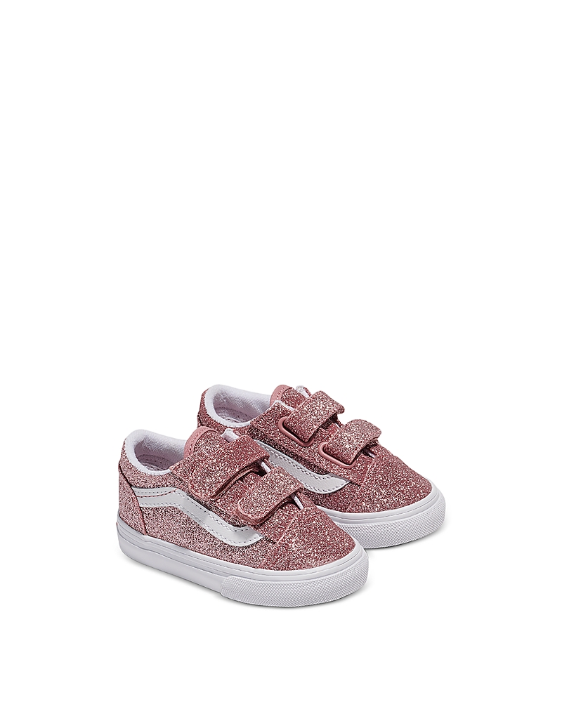 Vans Unisex Old Skool Glitter Sneakers - Toddler, Little Kid, Big Kid In Rose Gold