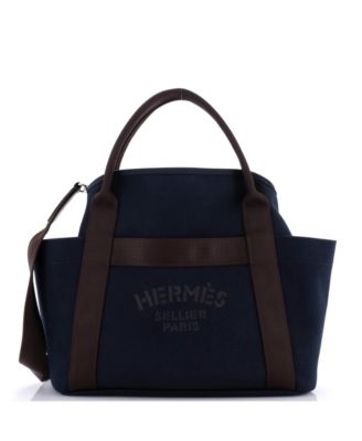 Pre-Owned HERMÈS - Sac De Pansage Groom Handbag Canvas