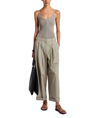 Kyle Pleated Ankle Pants