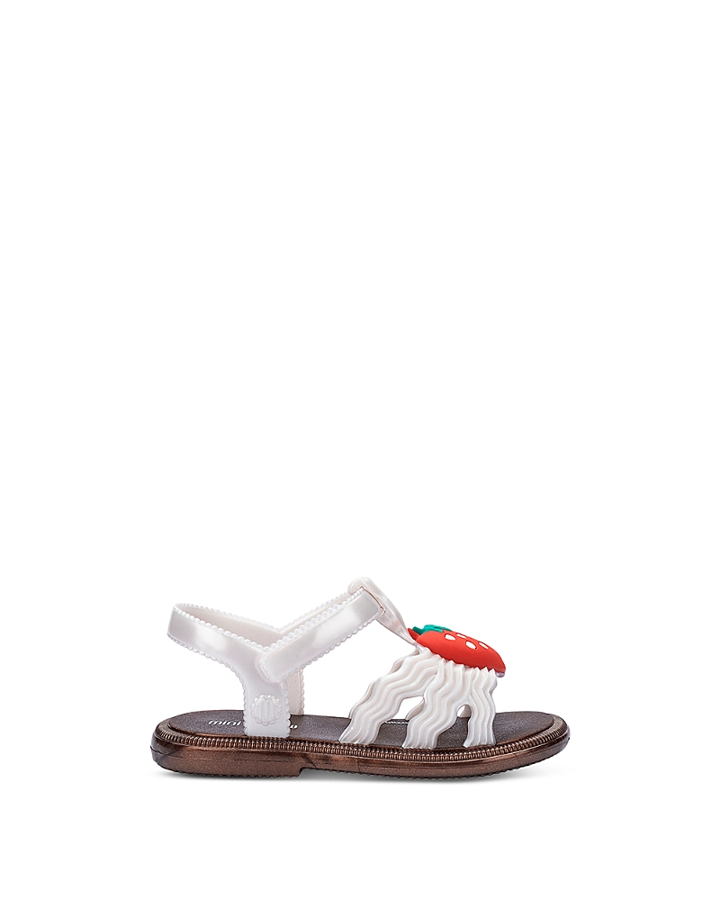 Mini Melissa Girls' Hip Sandals - Toddler, Little Kid In Bronze/pearly White