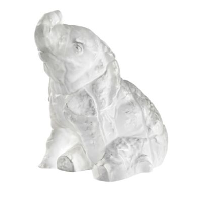 Lalique - Crystal Baby Elephant Figurine
