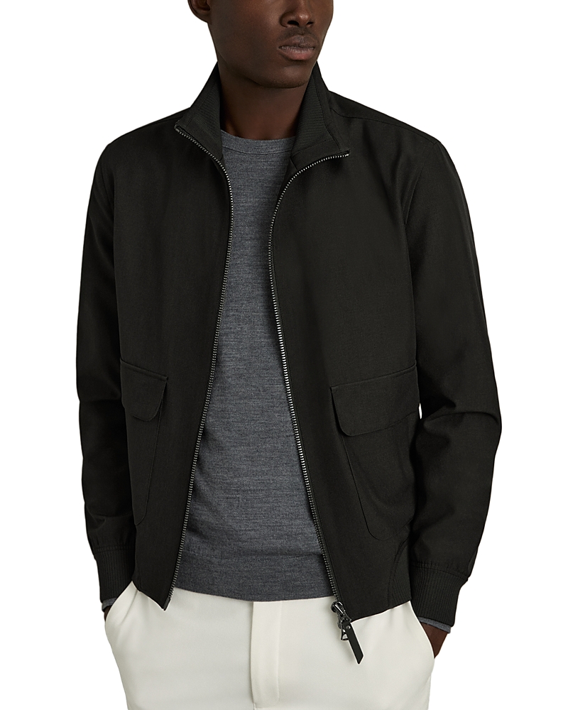 Reiss Rufus Zip Through Funnel Neck Jacket