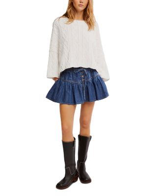 Roselle Denim Mini Skirt 
