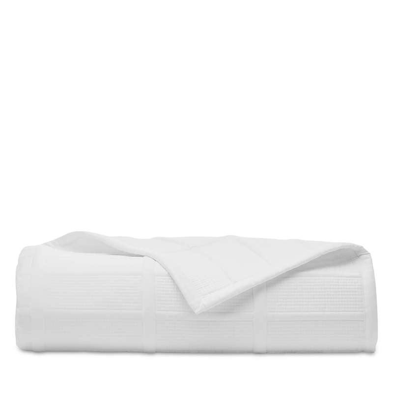 Boll & Branch Signature Modern Grid Quilt, Full Queen In White