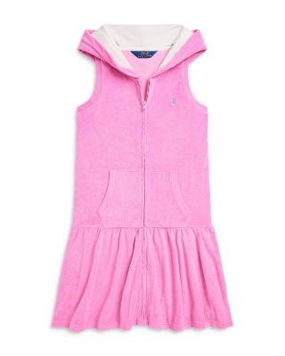 Ralph Lauren - Girls' Hooded Terry Cover-Up - Big Kid