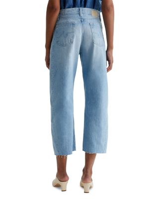 Hattie Crop High Rise Barrel Leg Jeans in Sunrise