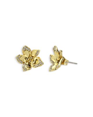 Pav&eacute; Flower Stud Earrings - Exclusive