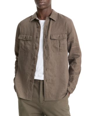 Vince - Relaxed Fit Linen Utility Shirt