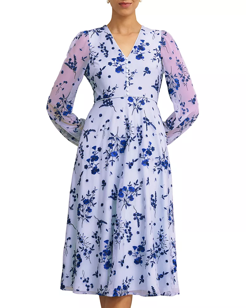 Hobbs London Ella Embroidered Dress