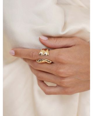 Liquid Lux 18K Yellow Gold Plated Ring