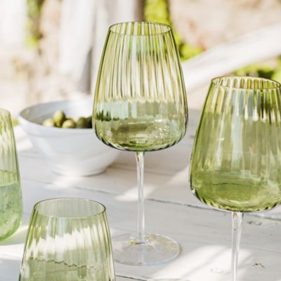 Francesca Green Wine Glass