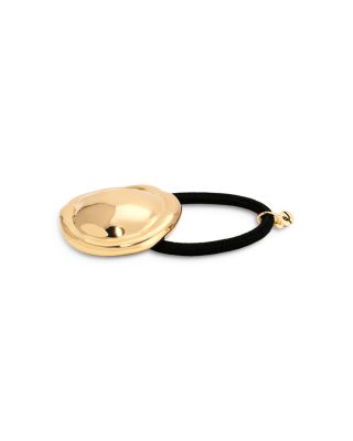 Liquid Lux Oval Hair Tie in Gold Tone