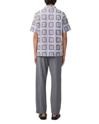 Julio Cotton Floral Crochet Shirt