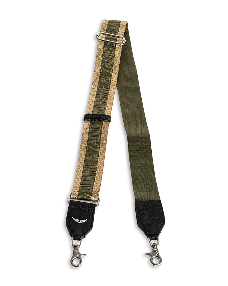 Zadig & Voltaire Zadig Shoulder Strap Leather In Khaki