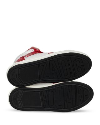 Men's High Wings Leather Sneakers