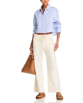 Ari High Rise Drawstring Wide Leg Jeans