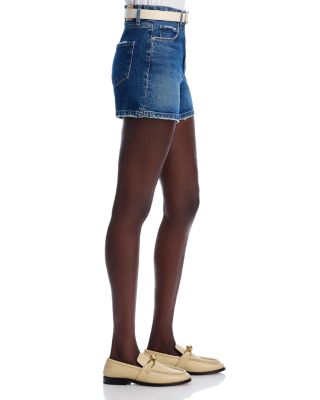 Dani High Rise Denim Shorts in Aniyah Distressed