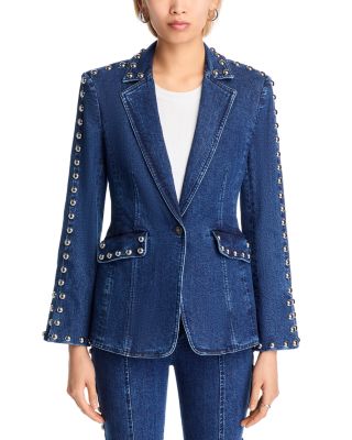 Cinq à Sept - Studded Denim Milly Blazer