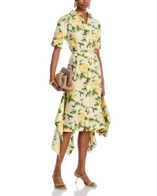 Short Sleeve Button Front English Rose Dress