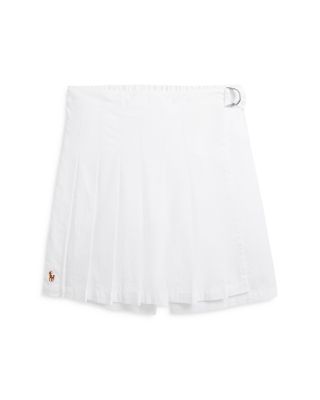Ralph Lauren - Girls' Pleated Cotton Seersucker Wrap Skort - Little Kid, Big Kid