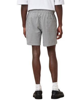 Warden Seersucker Striped Regular Fit Swim Trunks