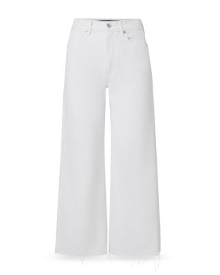 Taylor High Rise Cropped Wide Leg Jeans in White