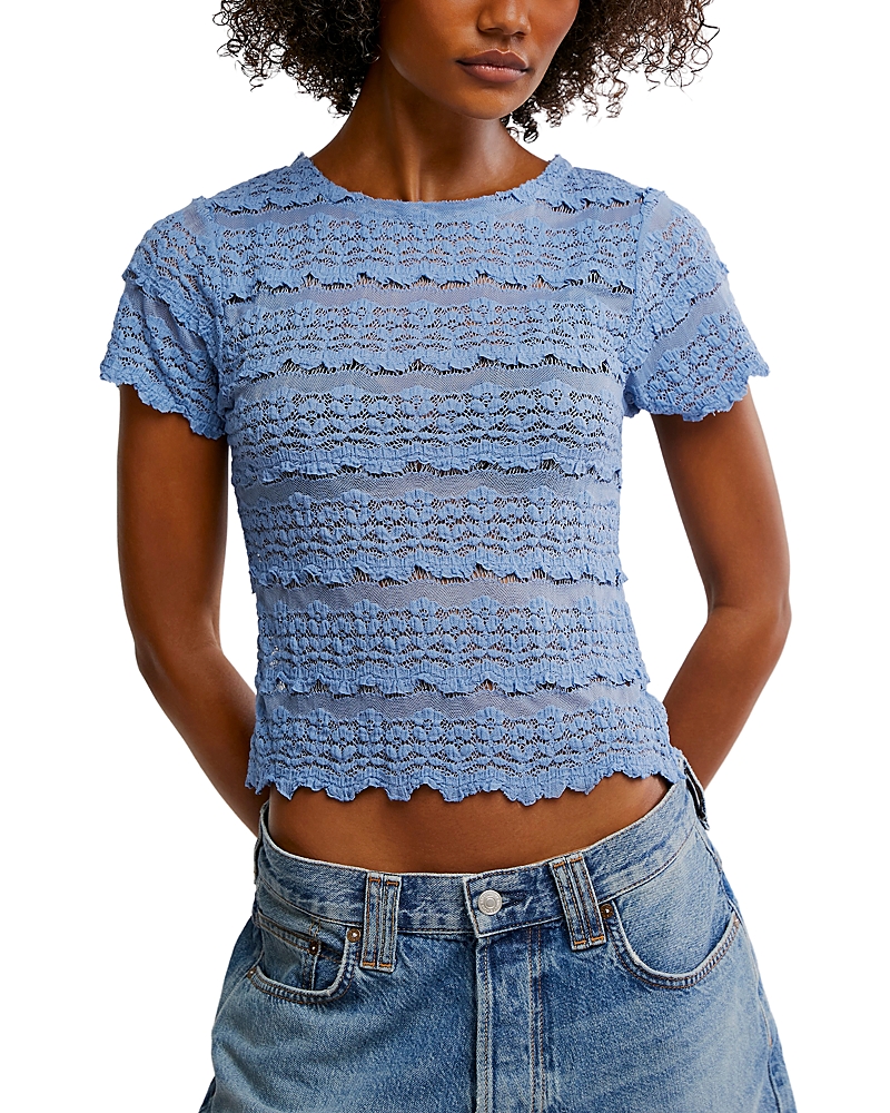 Free People Angelina Lace Tee