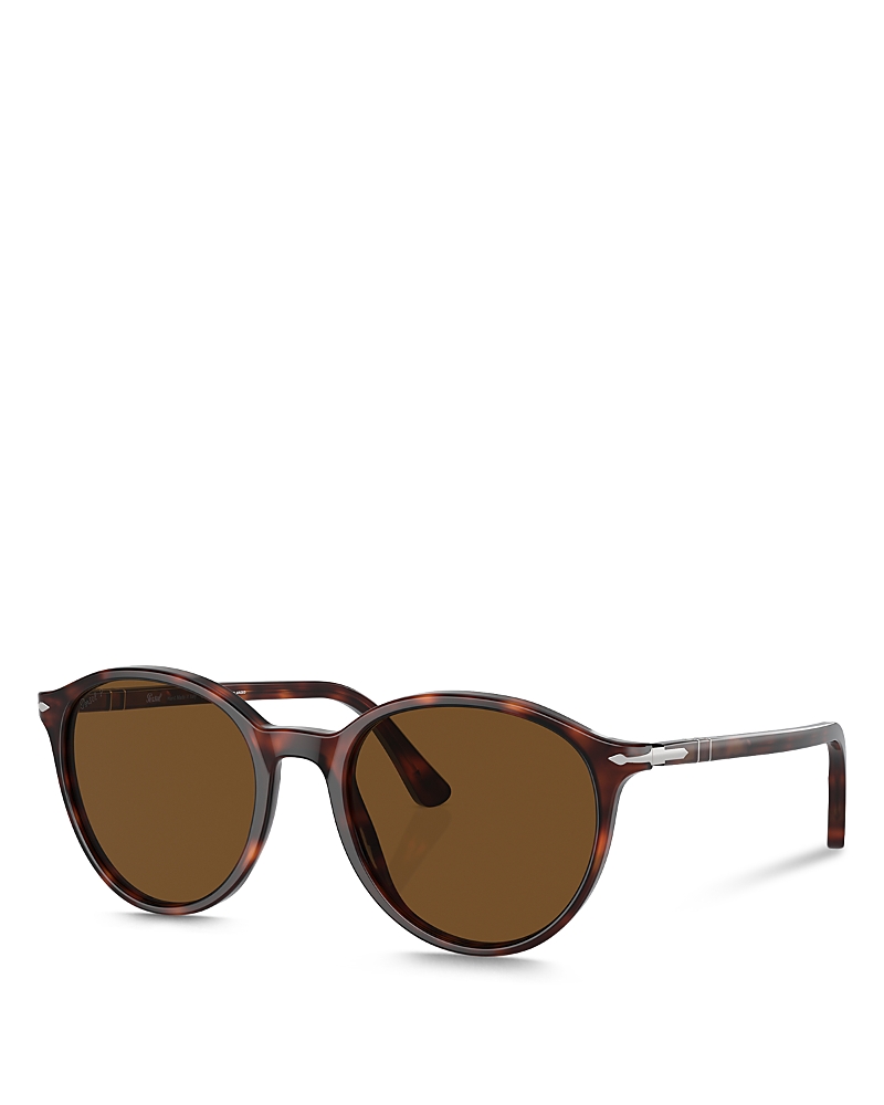 Persol Womens Brown Po3350s Round-frame Acetate Sunglasses In Havana
