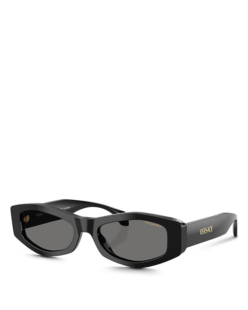 Versace 54mm Irregular Sunglasses In Black