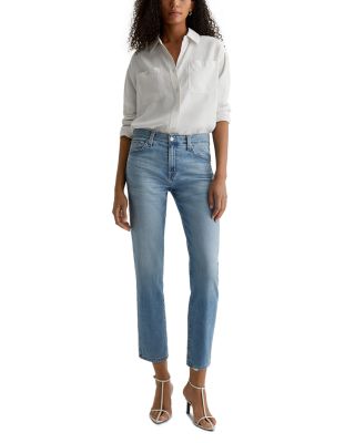 Ex Boyfriend Mid Rise Straight Leg Jeans in Aries Destructed