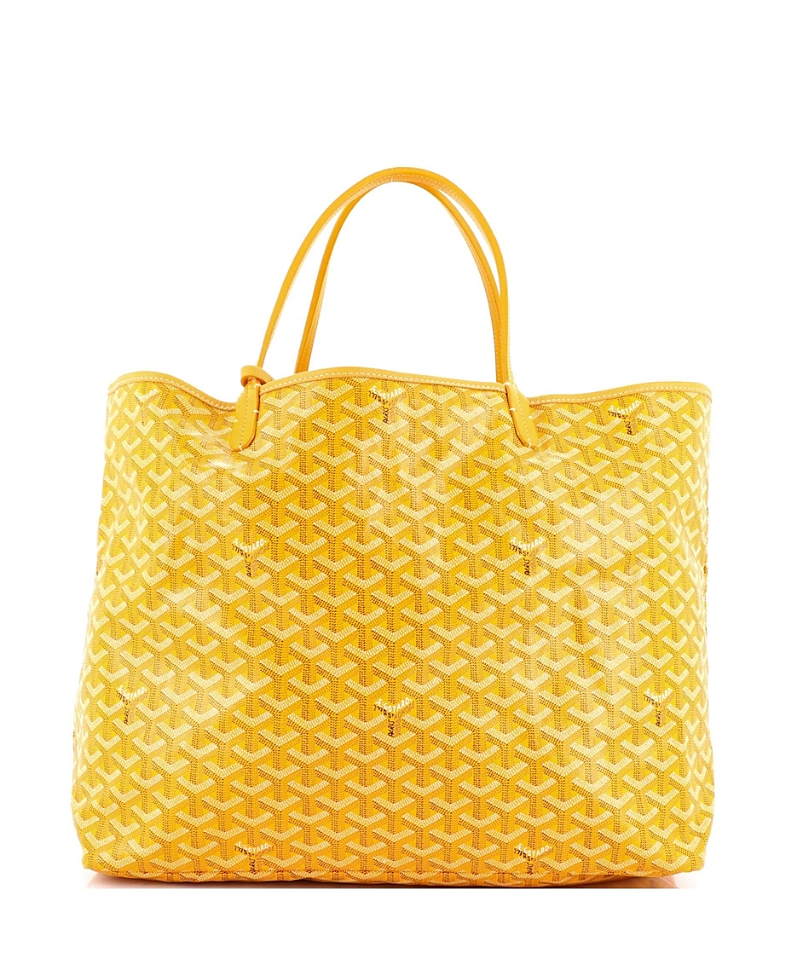 Pre-owned Pre-owned Goyard Goyard Gm Saint Louis Tote Coated Canvas In Yellow