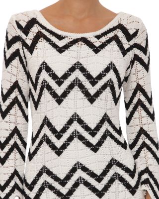 Chevron Knit Sweater Dress