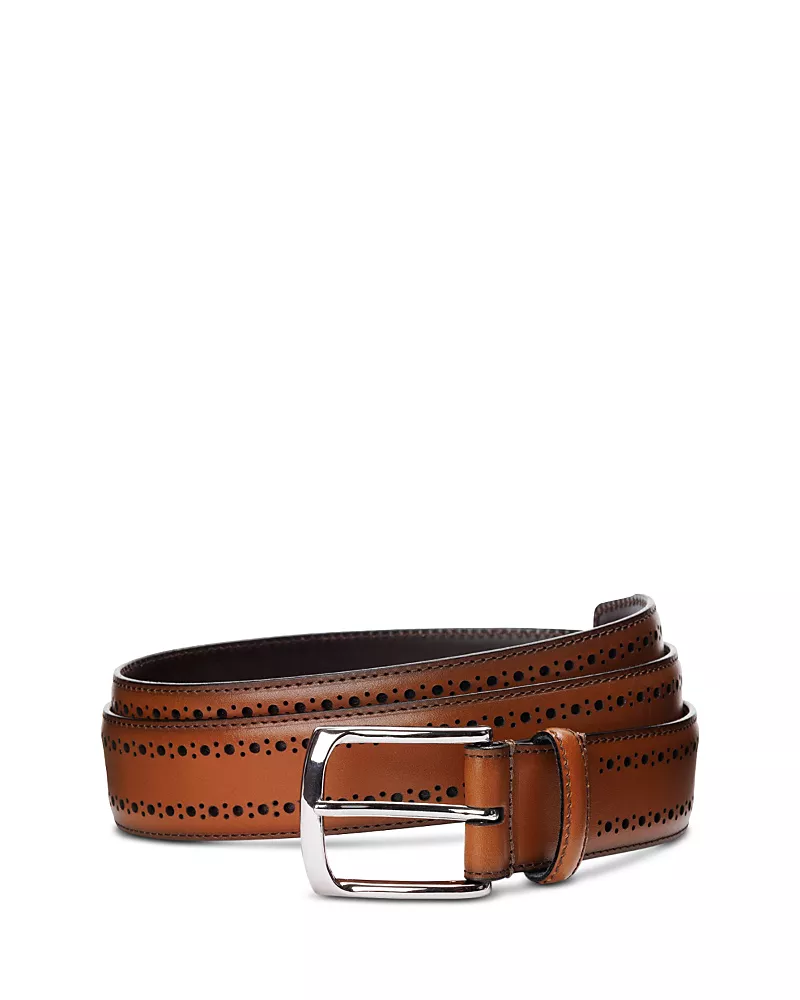 Allen Edmonds Men's Manistee Burnished Leather Belt