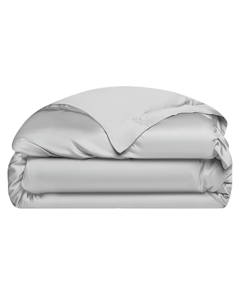 Cozy Earth Wrinkle Resistant Duvet Cover In Light Grey