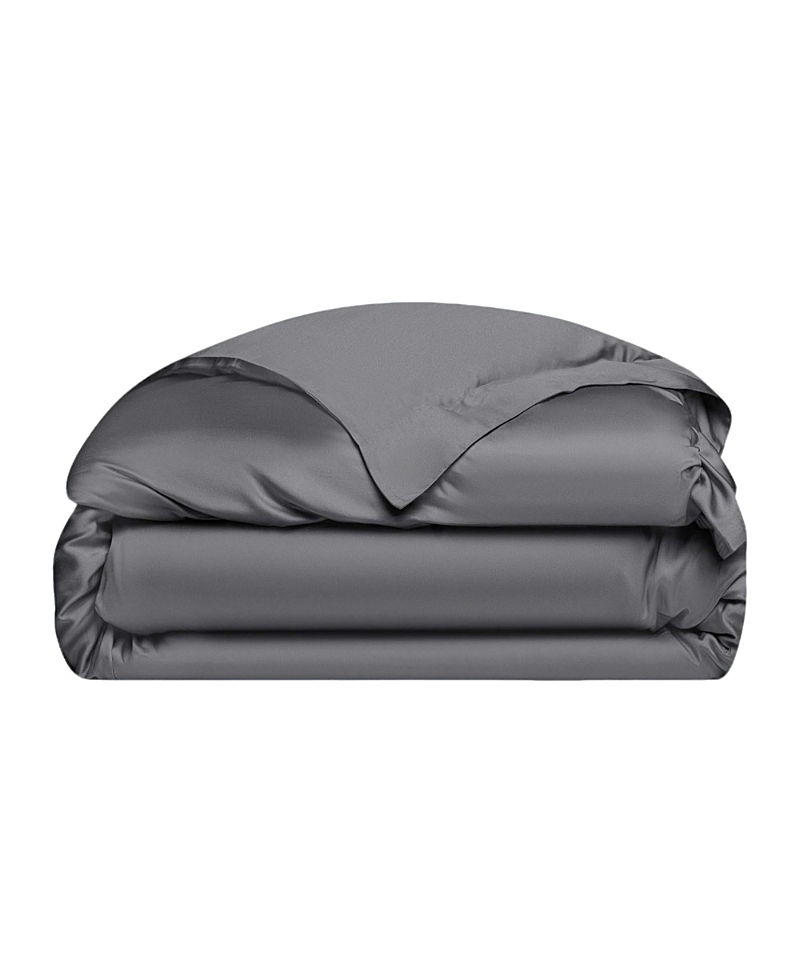 Cozy Earth Wrinkle Resistant Duvet Cover In Charcoal