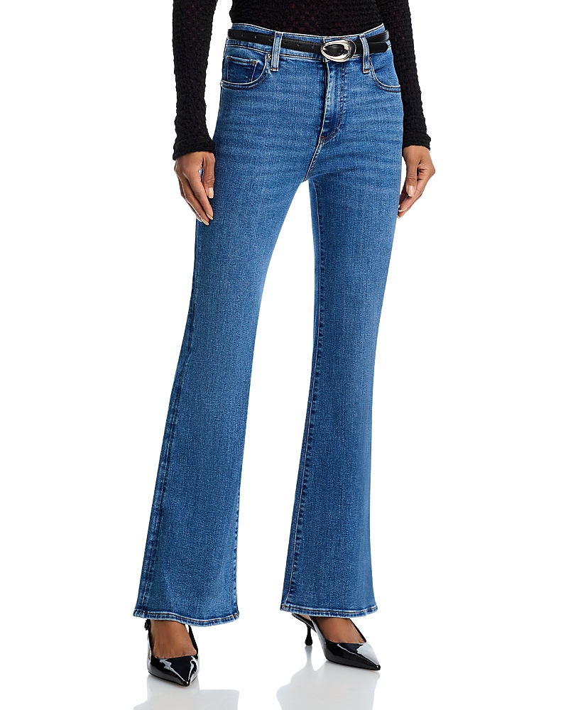 Frame The Icon High Rise Flare Jeans In Canals In Canals