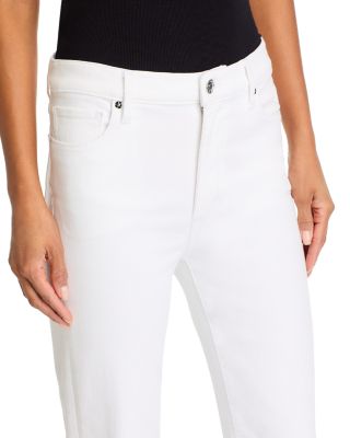 Le Sleek High Rise Straight Jeans in White