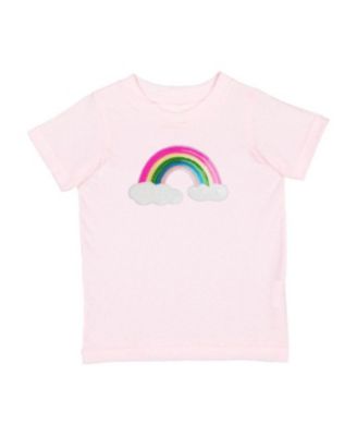 Sweet Wink - Girls' Rainbow Sequin Patch Short Sleeve T-Shirt - Baby
